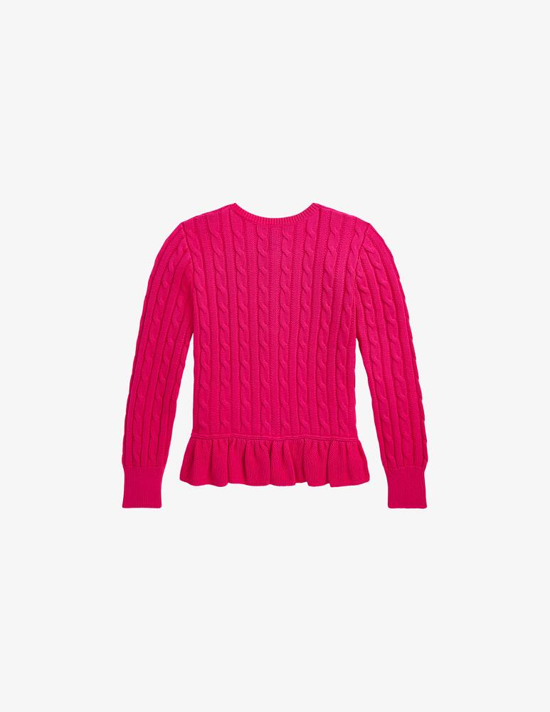 Polo Ralph Lauren Cable knit cotton cardigan Pink Rinascente.it