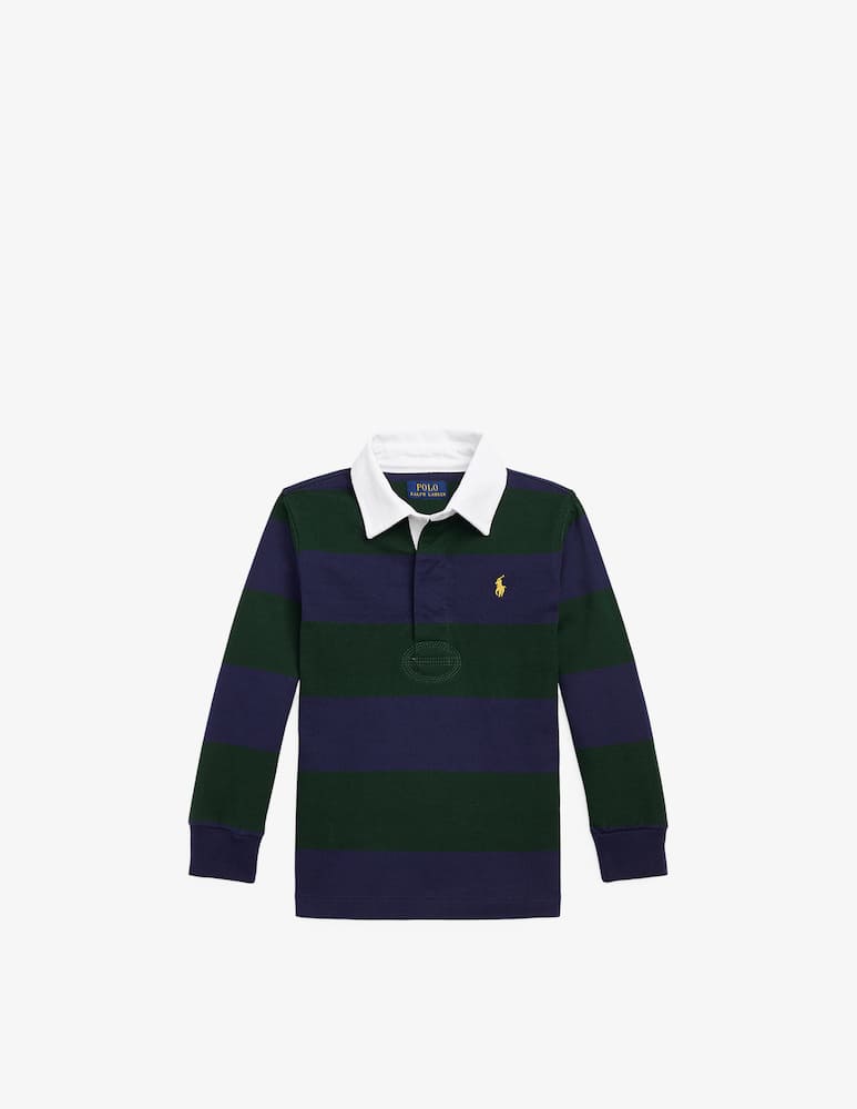 Polo Ralph Lauren Striped jersey rugby shirt - Grey - picture 1 Polo Ralph Lauren Striped jersey rugby shirt - Grey - picture 1