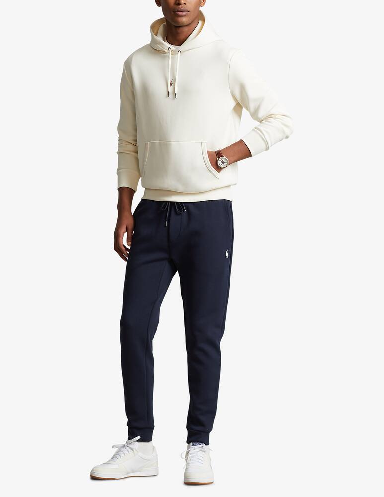 rinascente Polo Ralph Lauren Double knit tech pp central hoodie - White