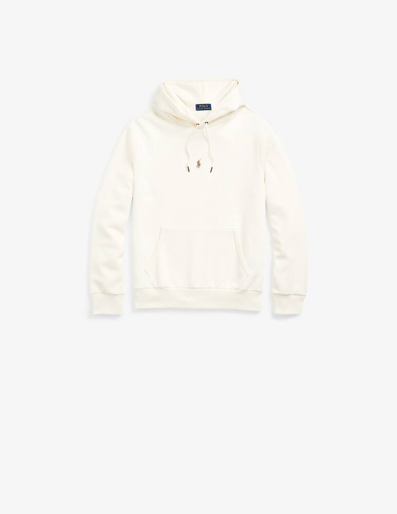 rinascente Polo Ralph Lauren Double knit tech pp central hoodie - White