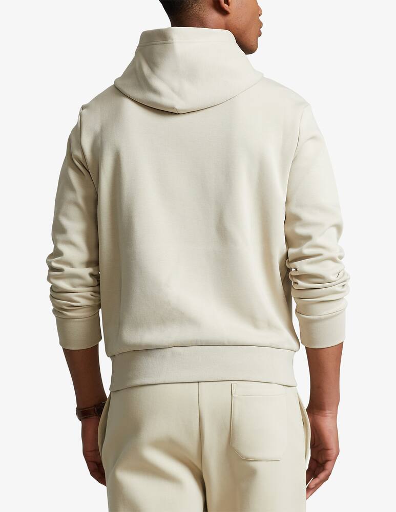 rinascente Polo Ralph Lauren Double knit tech pp central hoodie - Beige