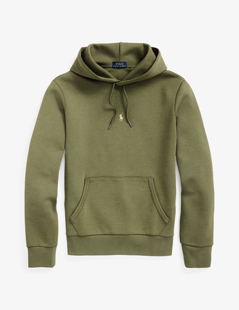 rinascente Polo Ralph Lauren Double knit tech pp central hoodie - Olive