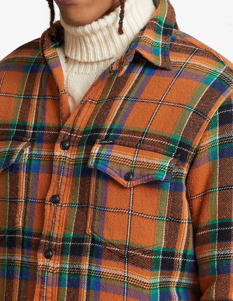 rinascente Polo Ralph Lauren Camicia overshirt a quadri con interno teddy - Multicolor
