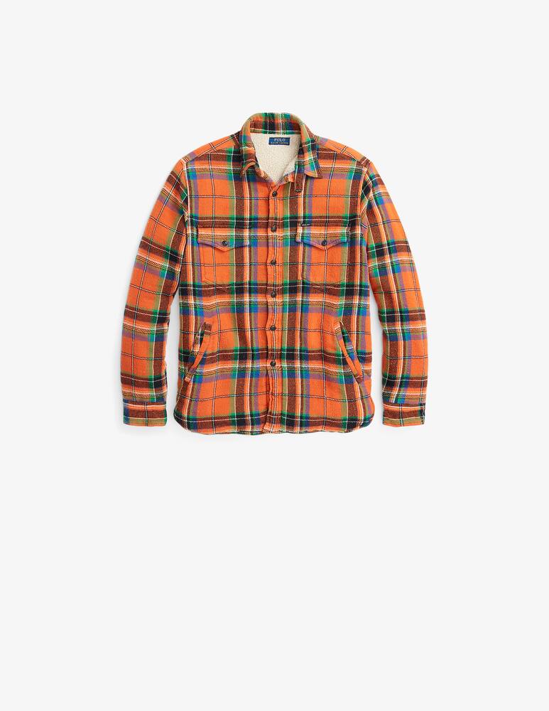 rinascente Polo Ralph Lauren Camicia overshirt a quadri con interno teddy - Multicolor