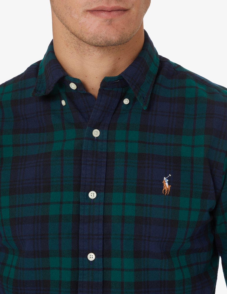 rinascente Polo Ralph Lauren Custom checked oxford shirt - Green