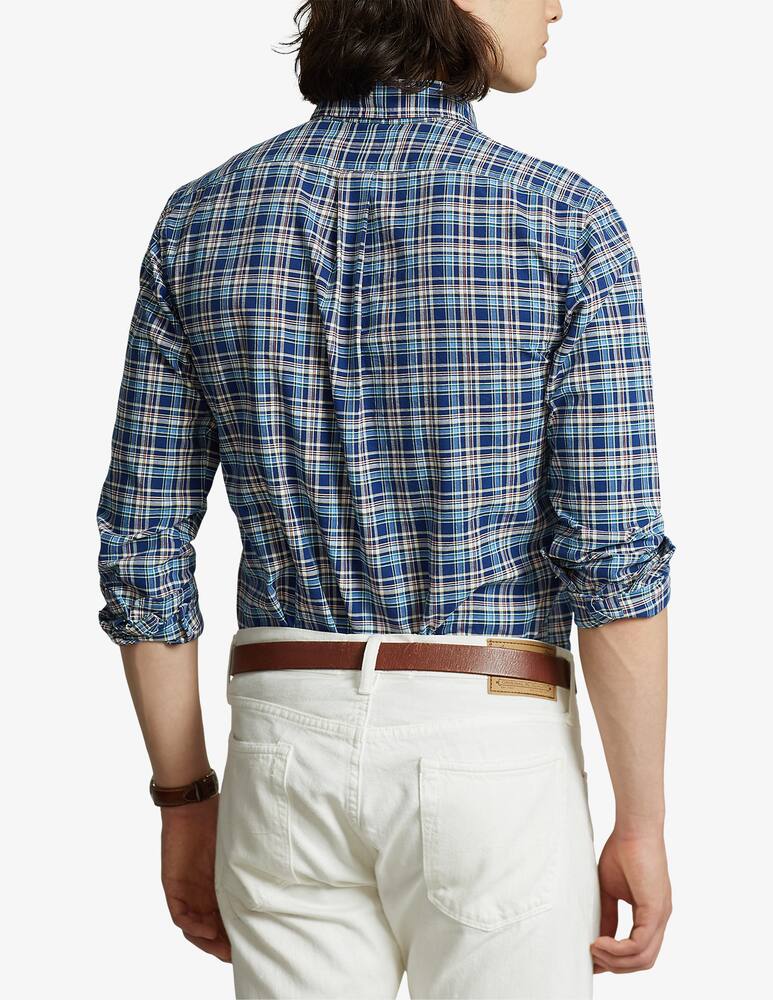rinascente Polo Ralph Lauren Bd cust oxford checked shirt - Blue