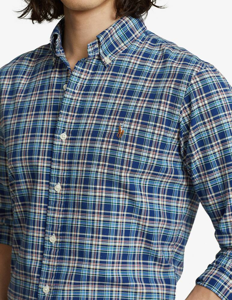 rinascente Polo Ralph Lauren Bd cust oxford checked shirt - Blue
