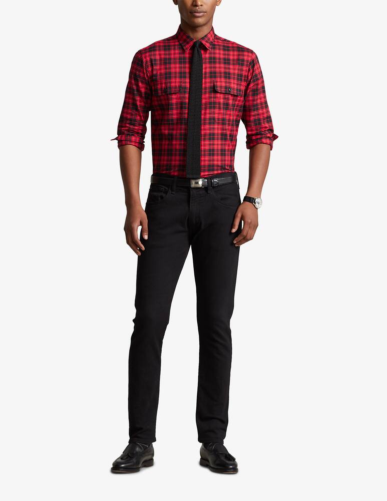 rinascente Polo Ralph Lauren Bd slim twill checked shirt - Red