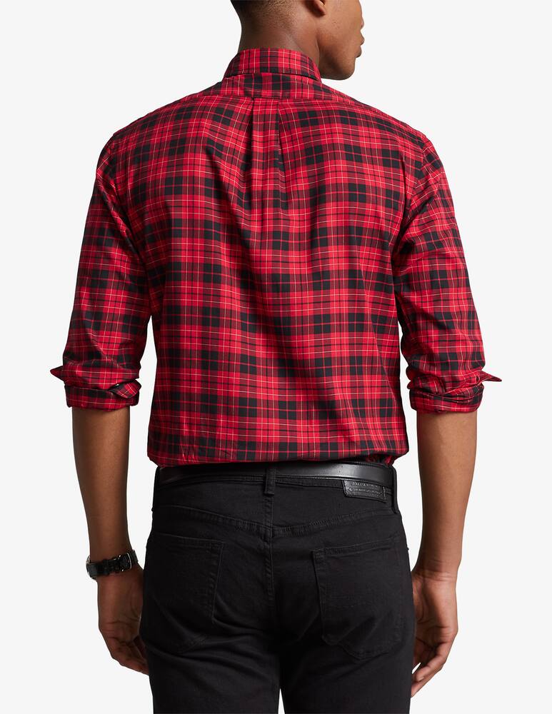 rinascente Polo Ralph Lauren Bd slim twill checked shirt - Red