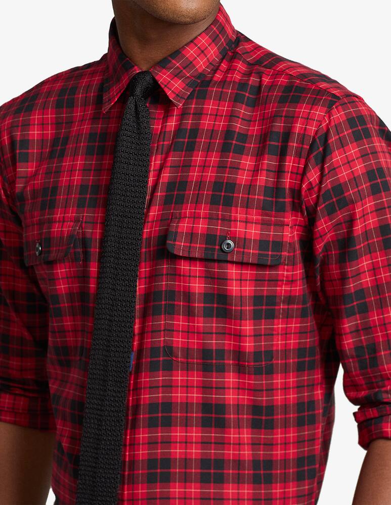 rinascente Polo Ralph Lauren Bd slim twill checked shirt - Red
