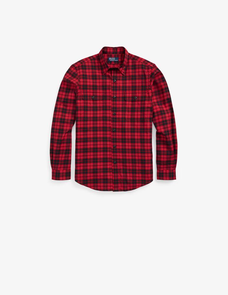 rinascente Polo Ralph Lauren Bd slim twill checked shirt - Red
