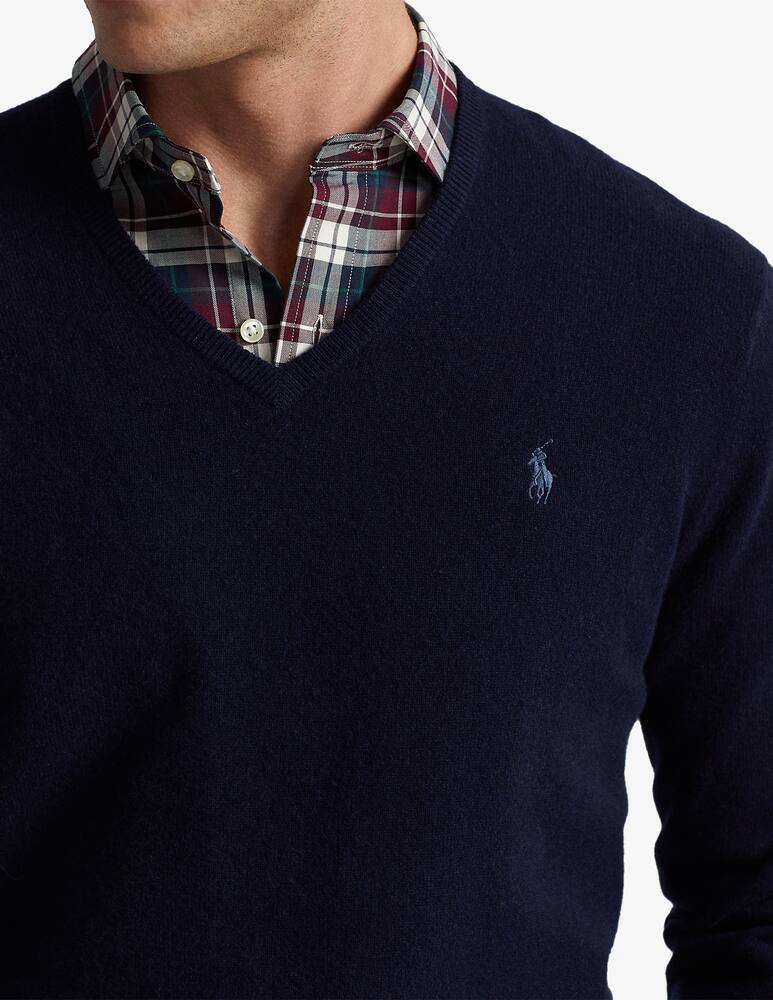 rinascente Polo Ralph Lauren V neck loryelle pony jumper