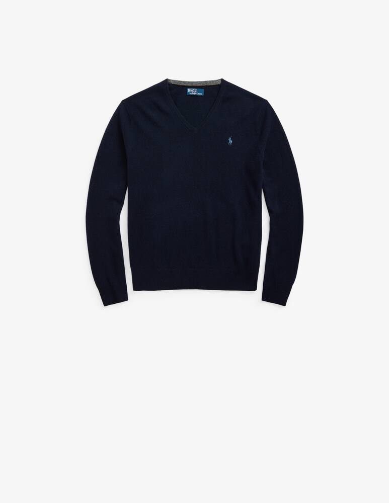 rinascente Polo Ralph Lauren V neck loryelle pony jumper