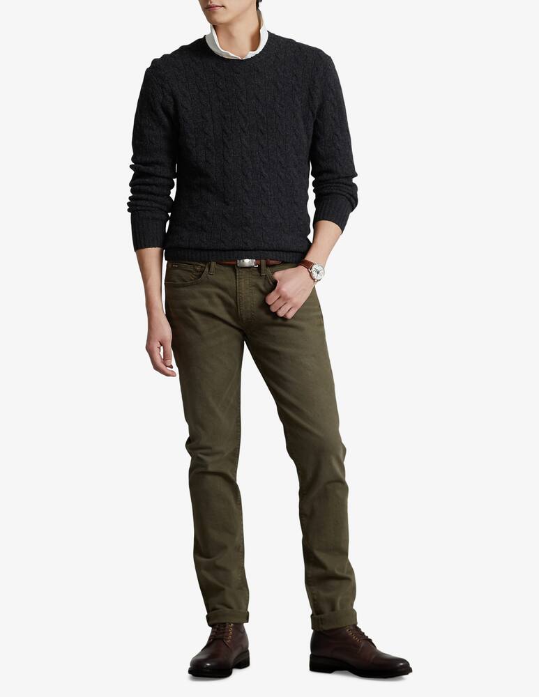 rinascente Polo Ralph Lauren Cable cachemire roundneck sweater - Grey