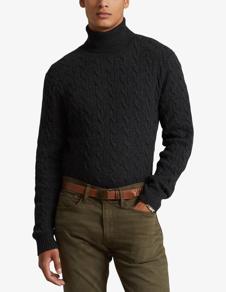 Polo Ralph Lauren Dolcevita cable cashmere - Grigio - immagine 1 Polo Ralph Lauren Dolcevita cable cashmere - Grigio - immagine 1