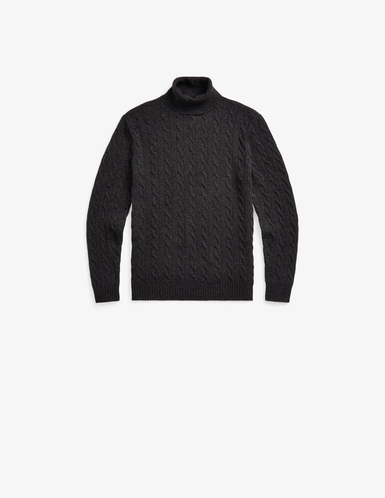 rinascente Polo Ralph Lauren Cable cashmere turtleneck - Grey
