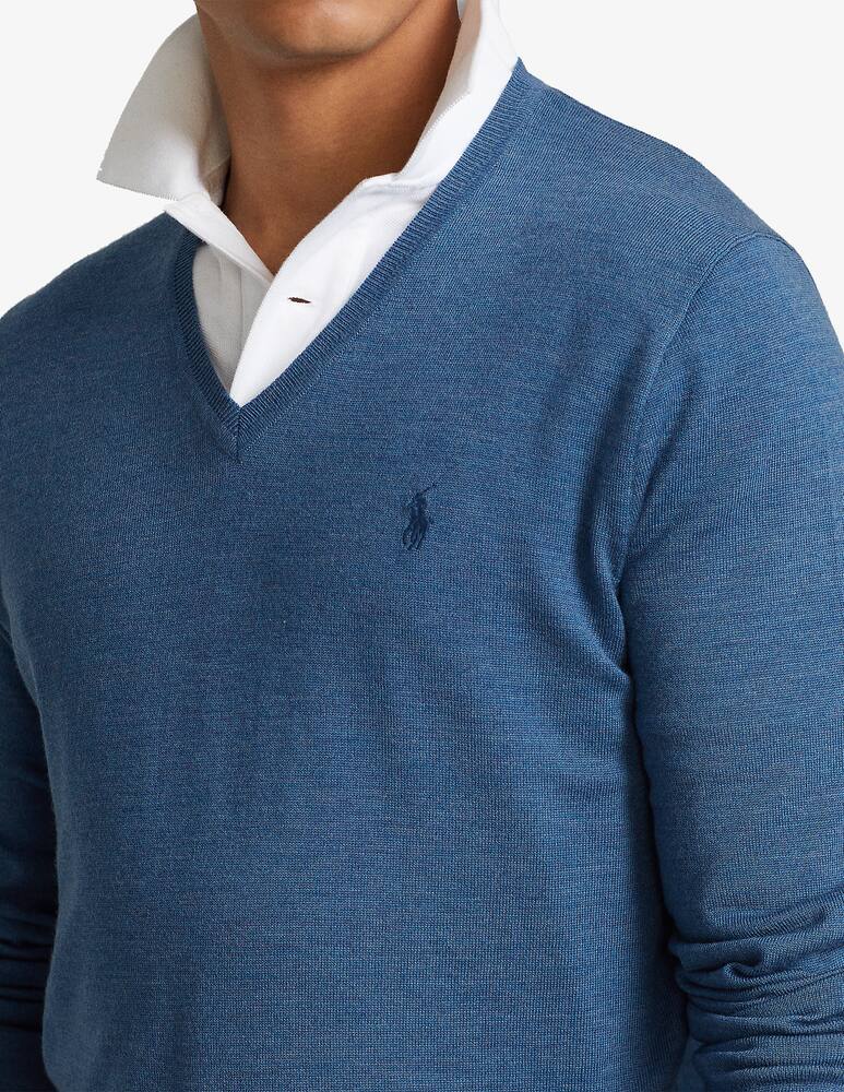 rinascente Polo Ralph Lauren Maglia scollo a v merino - Blu