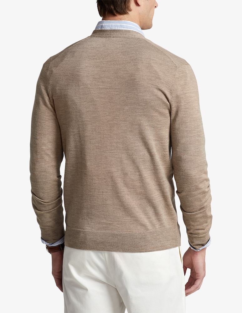Polo Ralph Lauren Cardigan manica lunga merino - Marrone - immagine 3 Polo Ralph Lauren Cardigan manica lunga merino - Marrone - immagine 3