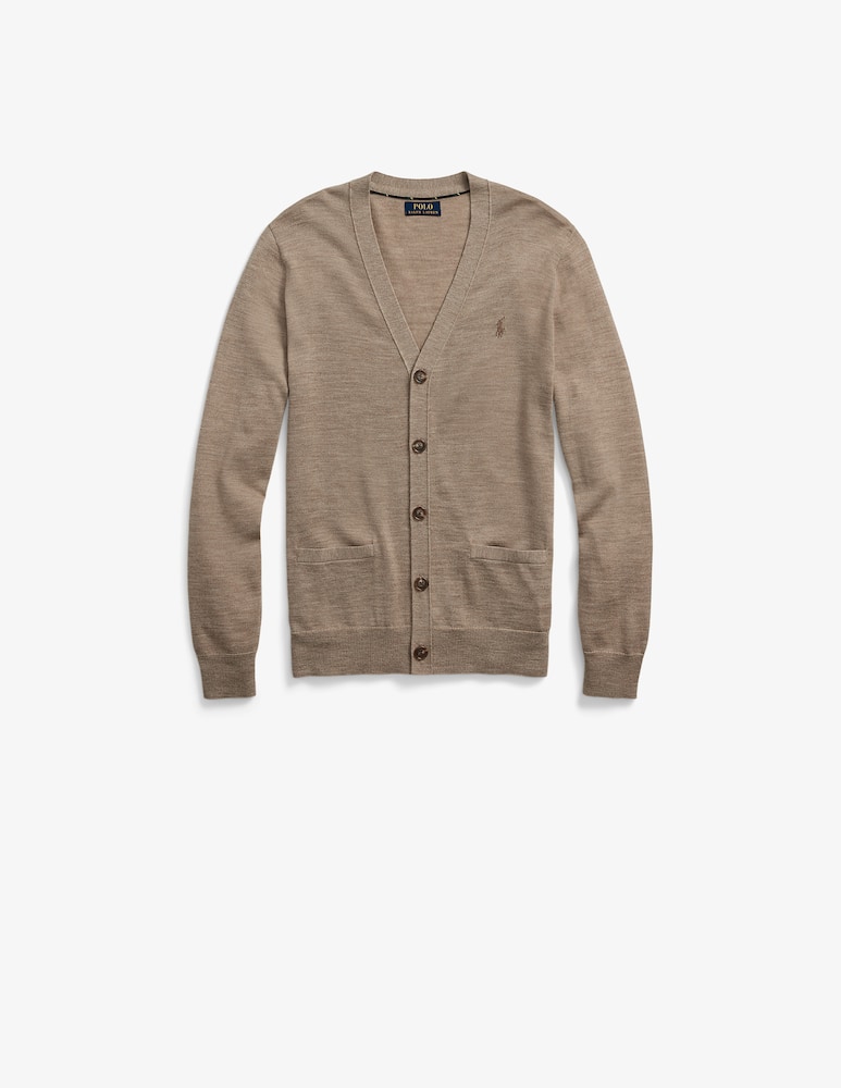 Polo Ralph Lauren Cardigan manica lunga merino - Marrone - immagine 5 Polo Ralph Lauren Cardigan manica lunga merino - Marrone - immagine 5