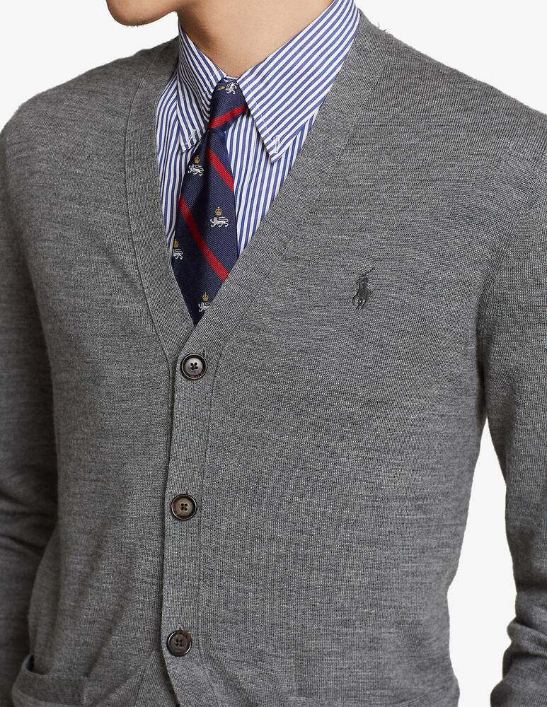 rinascente Polo Ralph Lauren Cardigan manica lunga merino - Grigio