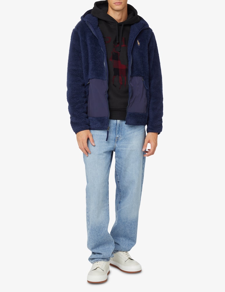 rinascente Polo Ralph Lauren Pile polar con cappuccio - Blu