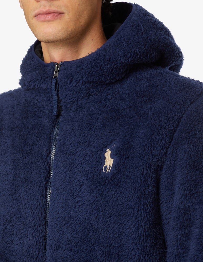 rinascente Polo Ralph Lauren Pile polar con cappuccio - Blu