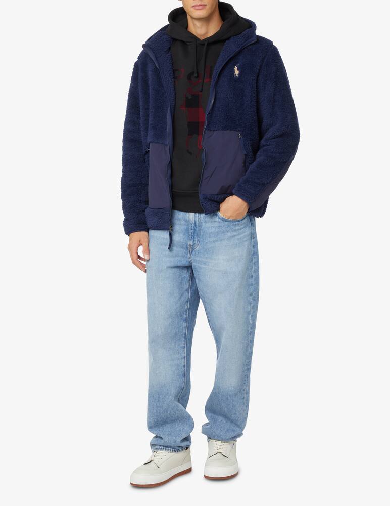 rinascente Polo Ralph Lauren Felpa con cappuccio pony a quadri - Nero