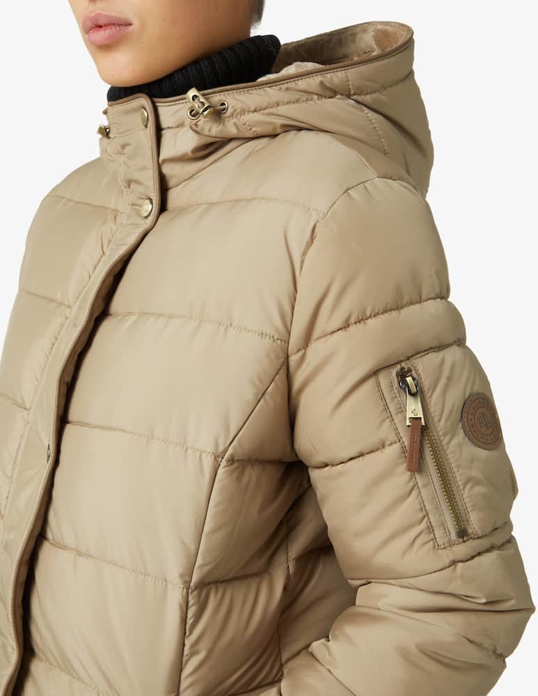 rinascente Lauren Ralph Lauren Cappotto coibentato con cappuccio - Beige