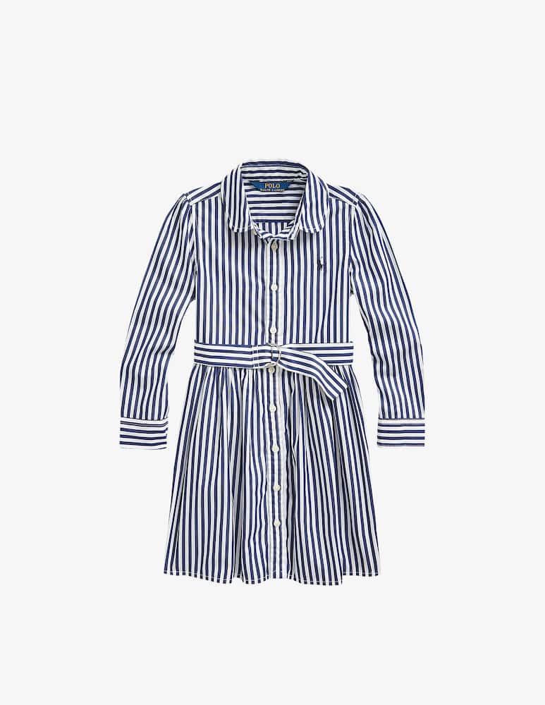 rinascente Polo Ralph Lauren Striped cotton shirt dress - White