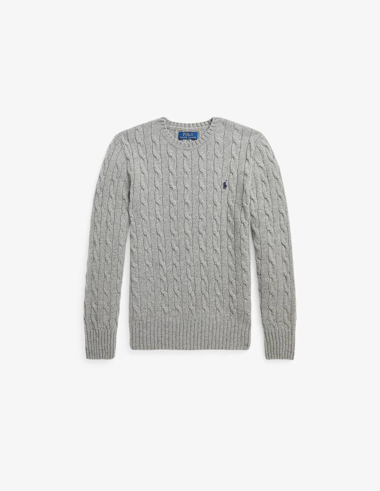 rinascente Polo Ralph Lauren Cable knit sweater in wool and cashmere - Grey