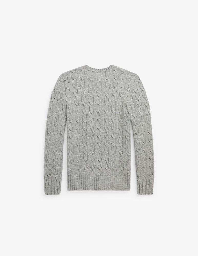 rinascente Polo Ralph Lauren Cable knit sweater in wool and cashmere - Grey