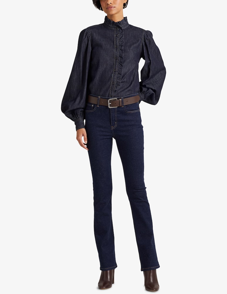 rinascente Lauren Ralph Lauren Camicia di jeans con bottoni Kishtar - Blu