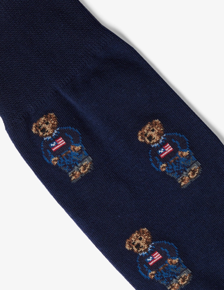 rinascente Polo Ralph Lauren Aob/stripe-crew sock-2 pack - Blu