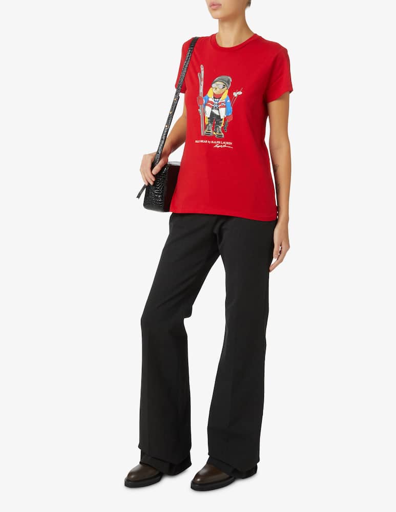 rinascente Polo Ralph Lauren T-shirt in cotone Ski Bear - Rosso