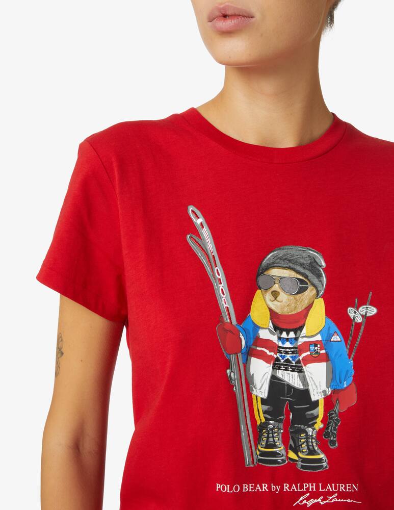 rinascente Polo Ralph Lauren T-shirt in cotone Ski Bear - Rosso