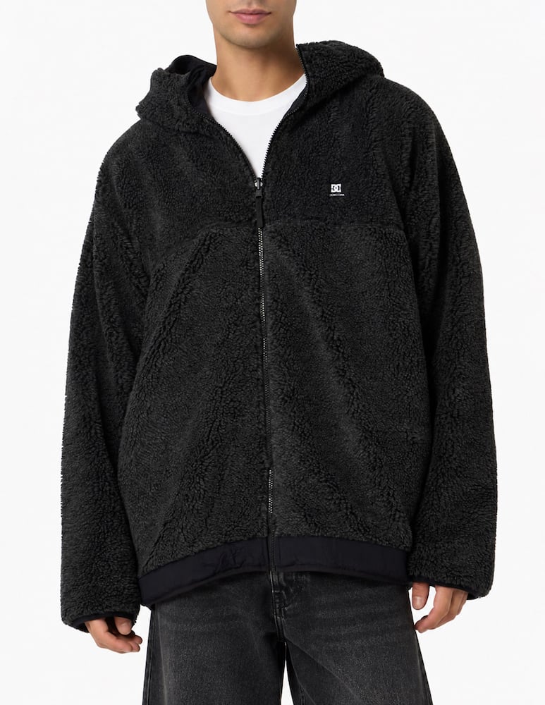 DC Shoes Giacca sherpa reversibile con cappuccio - immagine 1 DC Shoes Giacca sherpa reversibile con cappuccio - immagine 1