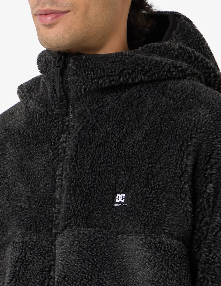 DC Shoes Giacca sherpa reversibile con cappuccio - immagine 4 DC Shoes Giacca sherpa reversibile con cappuccio - immagine 4