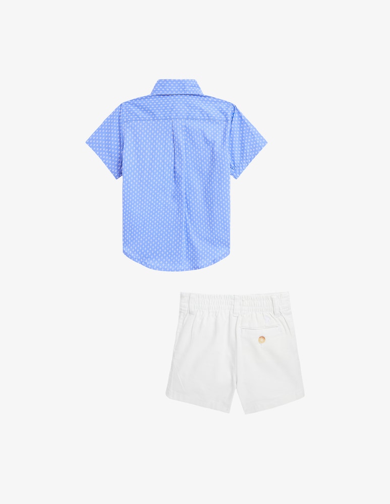 rinascente Polo Ralph Lauren Set camicia e pantaloncini in cotone