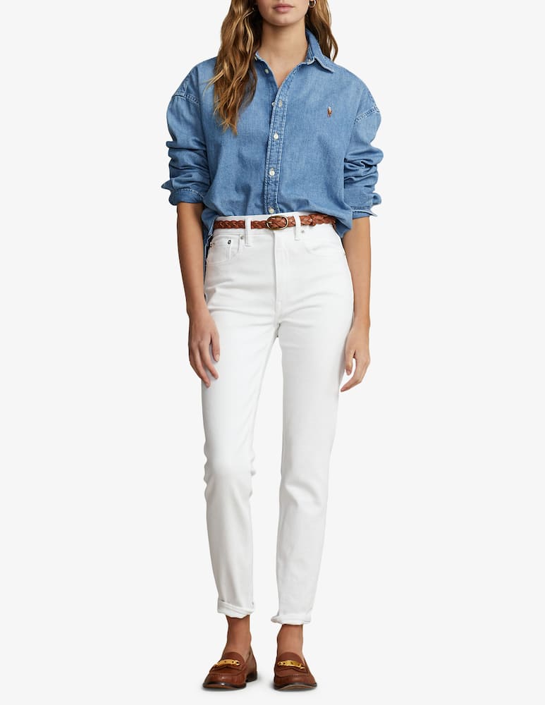 Polo Ralph Lauren Wide Cropped Denim Shirt - picture 2 Polo Ralph Lauren Wide Cropped Denim Shirt - picture 2