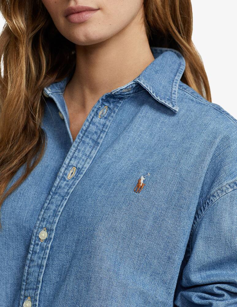 Polo Ralph Lauren Wide Cropped Denim Shirt - picture 4 Polo Ralph Lauren Wide Cropped Denim Shirt - picture 4