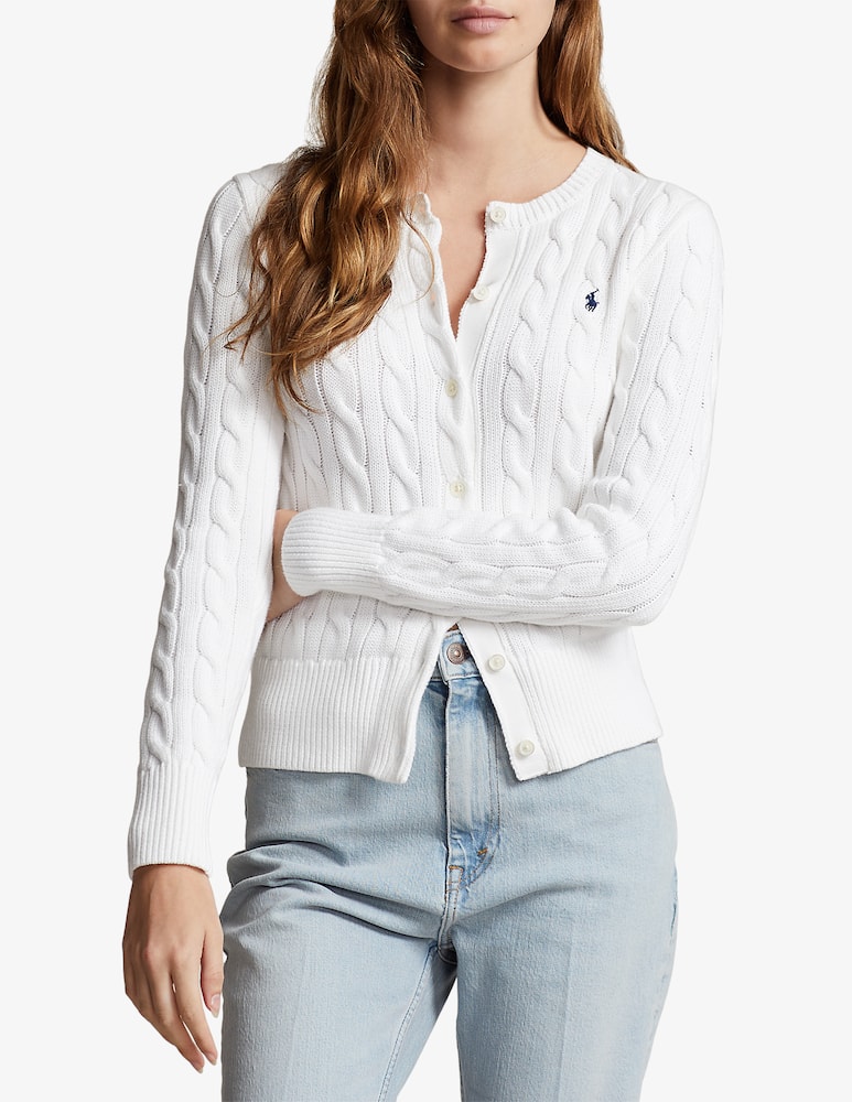 Polo Ralph Lauren Cardigan a trecce con bottoni - immagine 1 Polo Ralph Lauren Cardigan a trecce con bottoni - immagine 1
