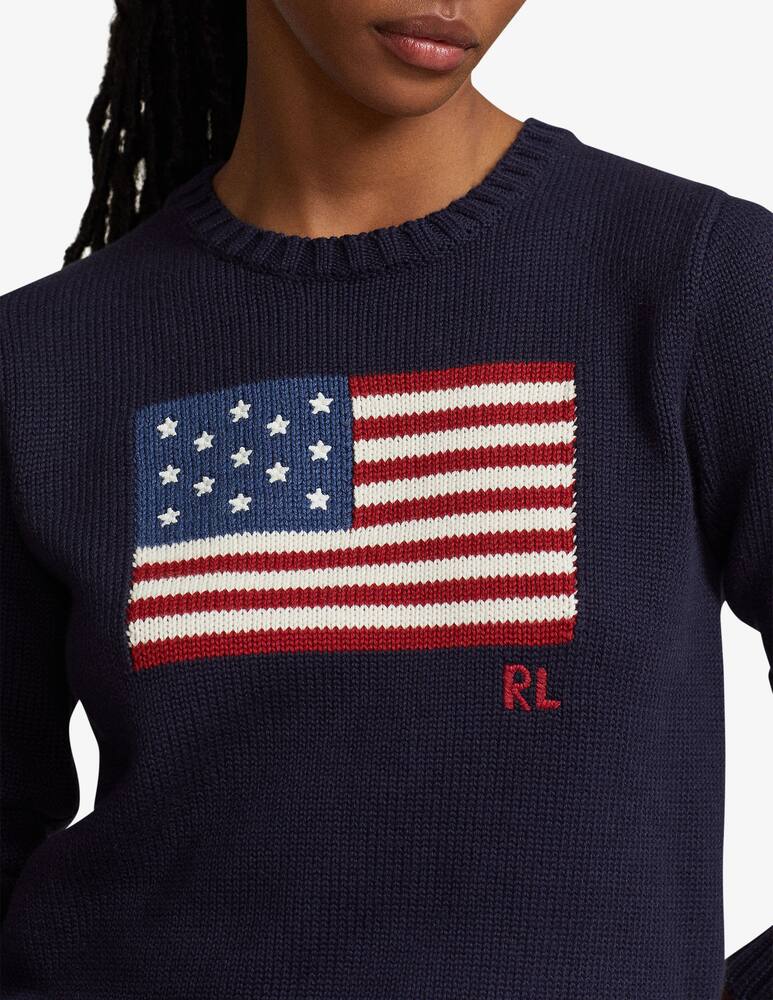 rinascente Polo Ralph Lauren Flag Cotton Crewneck Jumper