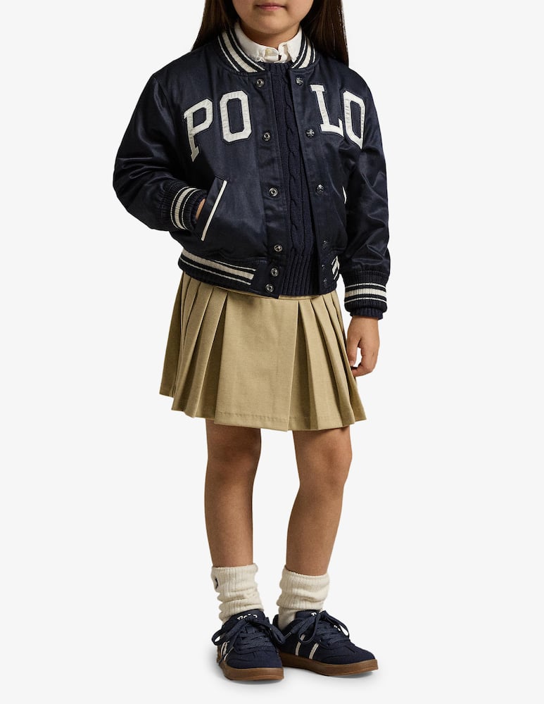 rinascente Polo Ralph Lauren Ponte roma pleated skirt