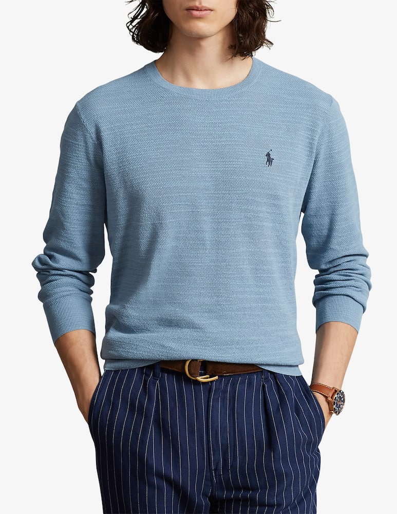 Polo Ralph Lauren Cotton and linen crewneck jumper - picture 1 Polo Ralph Lauren Cotton and linen crewneck jumper - picture 1