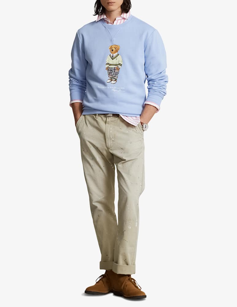 rinascente Polo Ralph Lauren Crewneck bear sweater 