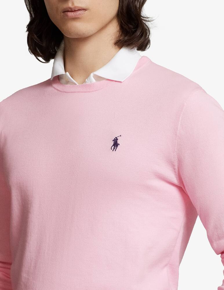 rinascente Polo Ralph Lauren Pima cotton rasato crewneck jumper