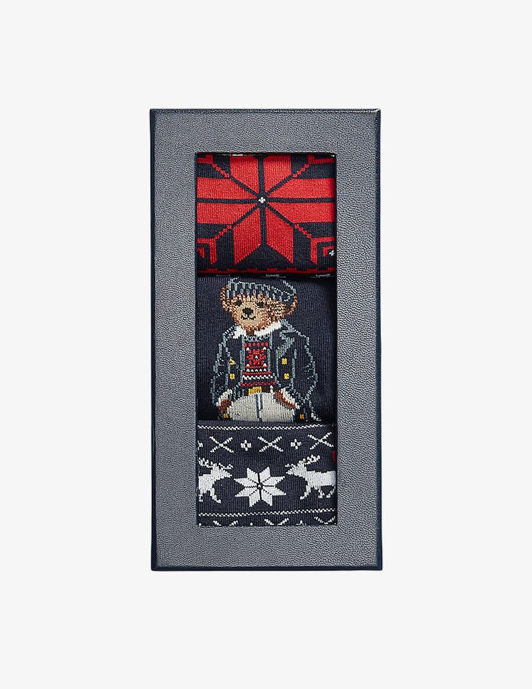 rinascente Polo Ralph Lauren Polo Bear Trouser Sock 3-Pack Gift Set