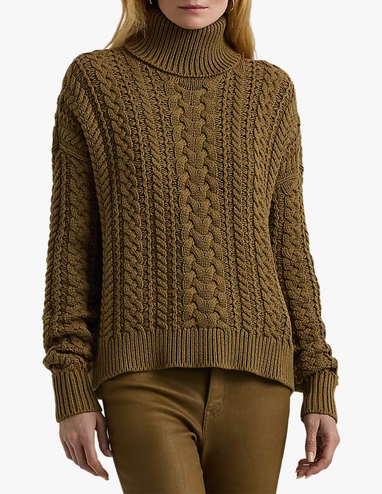 Lauren Ralph Lauren Maglione a collo alto con trecce - immagine 1 Lauren Ralph Lauren Maglione a collo alto con trecce - immagine 1