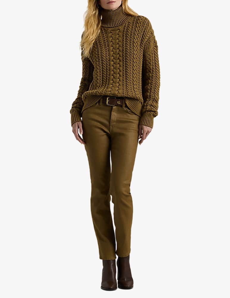 rinascente Lauren Ralph Lauren Maglione a collo alto con trecce