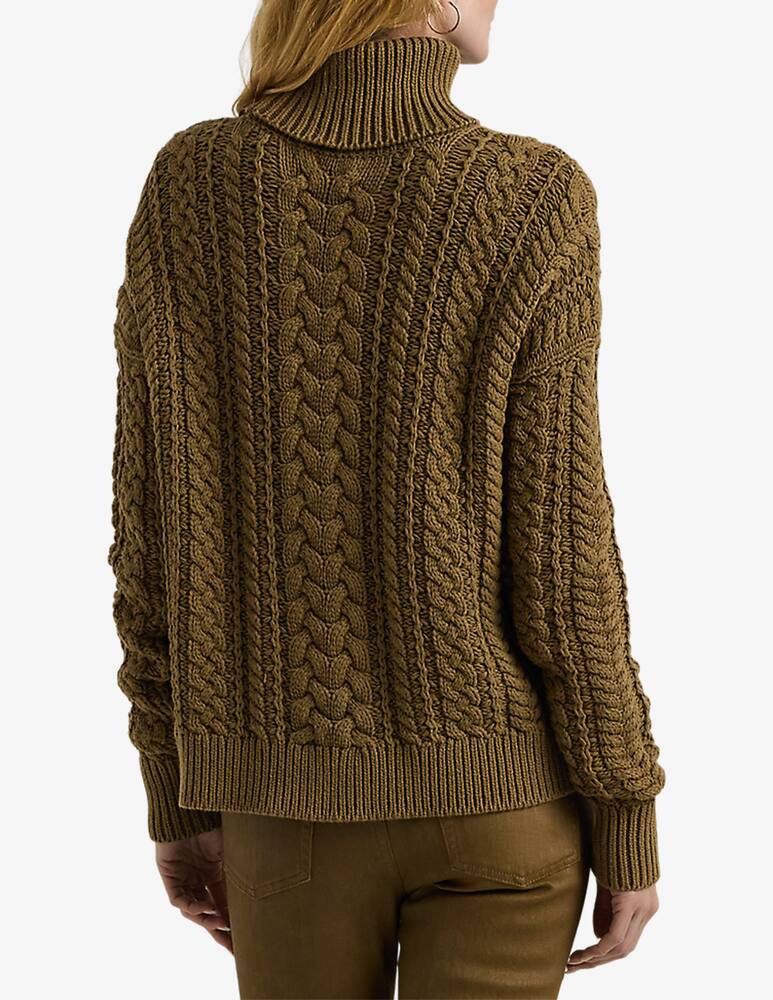 rinascente Lauren Ralph Lauren Maglione a collo alto con trecce